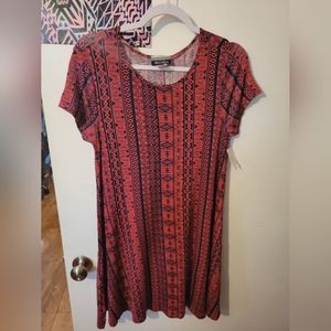 Women's Tshirt Dress By Allison Brittany Nwt Bohemian